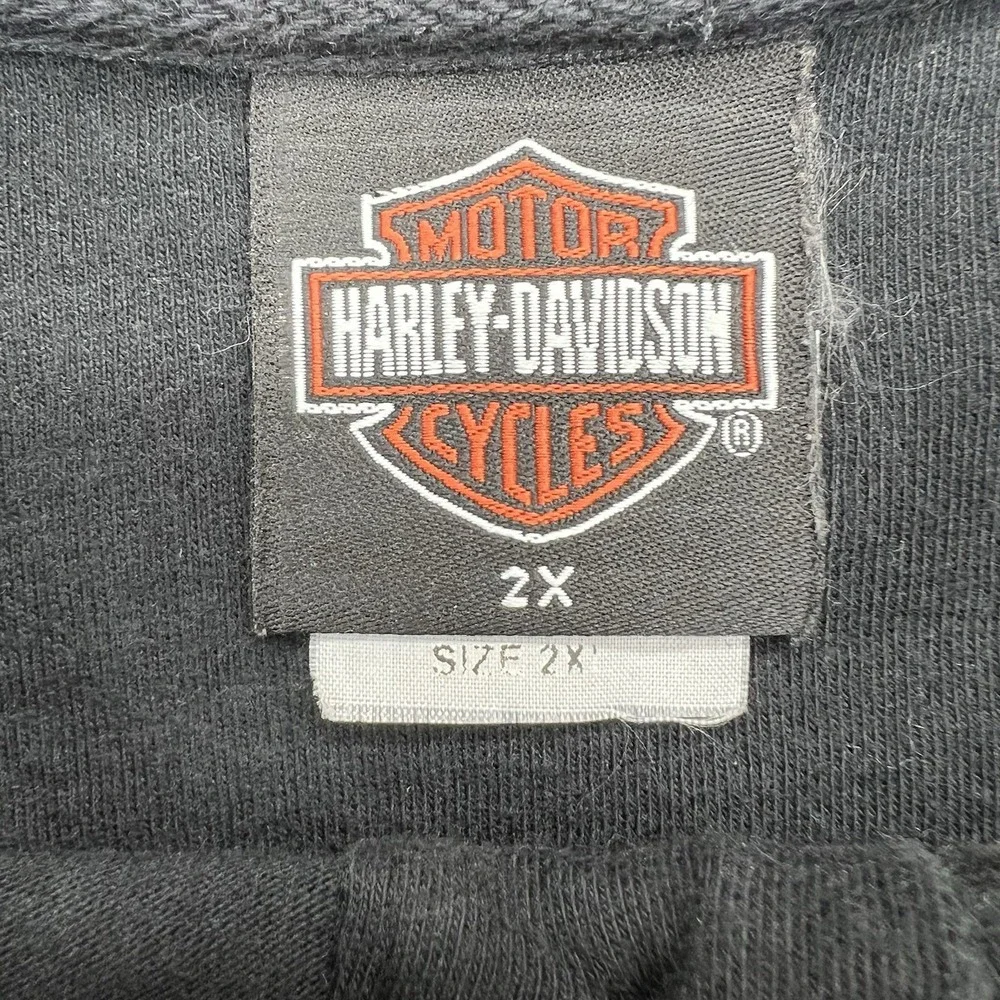 Harley‎ Davidson Men's XXL Man O'War Lexington Kentucky Black Polo  100% Cotton